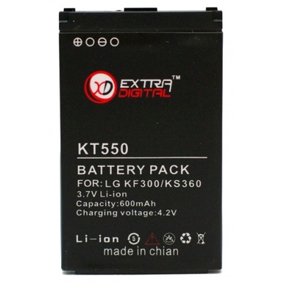 Аккумулятор Extradigital для LG KF300 (600 mAh)