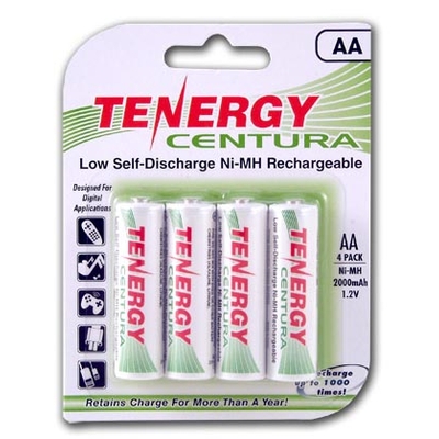 Tenergy Centura LSD 2000 mAh - низкосаморазрядные аккумуляторы от Tenergy. Цена за уп. 4 шт.