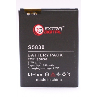 Аккумулятор Extradigital для Samsung GT-S5830 Galaxy Ace (1350 mAh)