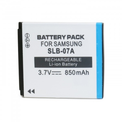 Аккумулятор для Samsung SLB-07A, Li-ion, 850 mAh