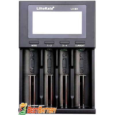 LiitoKala Lii-M4 - универсальное ЗУ, 4 канала, Li-Ion, Ni-Mh, Ni-Cd + Power Bank, USB Type-C. Оригинал.