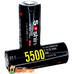 Аккумулятор 26650 Soshine 5500 mAh Li-Ion INR 3,7В, 8A. C защитой, высокая реальная ёмкость. Цена за 1 шт.