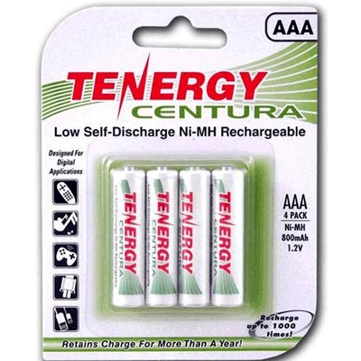 Tenergy Centura LSD 800 mAh - низкосаморазрядные минипальчиковые аккумуляторы от Tenergy. Цена за уп. 4 шт.