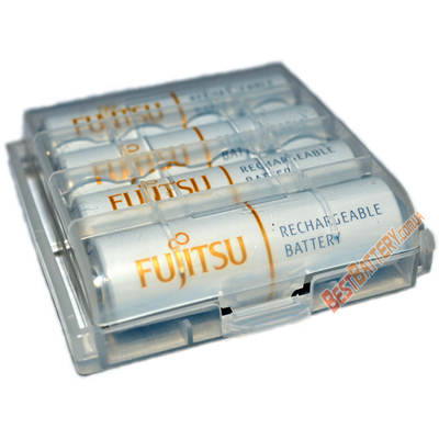 Японские пальчиковые АА аккумуляторы Fujitsu 2000 mAh в боксе (аналог Sanyo Eneloop HR-3UTGB). Цена за уп. 4 шт.