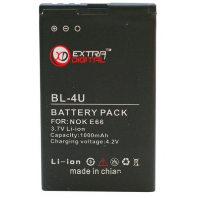 Аккумулятор Extradigital для Nokia BL-4U (1000 mAh)