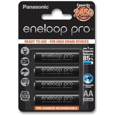 Panasonic Eneloop Pro 2550 mAh (min 2450 mAh) BK-3HCCE в блистере. (AA). Цена за уп. 4 шт.