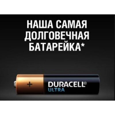 Мініпальчикові лужні батареї Duracell Ultra Alkaline AAA, 1.5В з індикатором (MX2400). Ціна за уп. 8 шт.