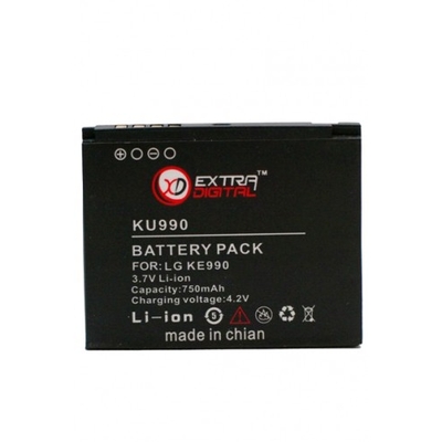 Аккумулятор Extradigital для LG KU990 (750 mAh)