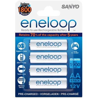 Sanyo Eneloop 2000 mAh (HR-3UTGB) - последнее поколение аккумуляторов от Sanyo! Цена за уп. 4 шт.