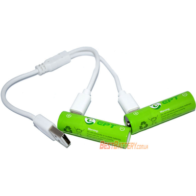 АА аккумуляторы Soshine (EPT) 1000 mAh USB - со встроенным micro USB портом для зарядки. Цена за 1 шт.