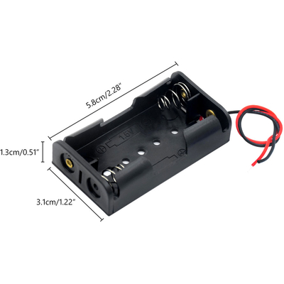 Держатель (холдер) с контактами на 2 аккумулятора / 2 батарейки AA с последовательным соединением (3.0V).