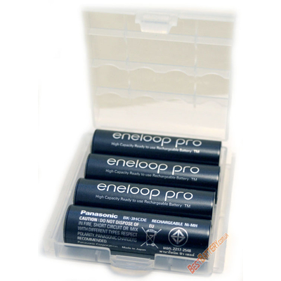 Panasonic Eneloop Pro 2600 mAh BK-3HCDE (min. 2500 mAh) новое поколение аккумуляторов Eneloop Pro. Цена за уп. 4 шт.