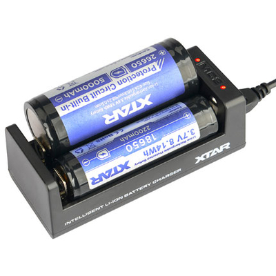 Зарядное устройство XTar MC2 для Li-ion аккумуляторов. Питание от USB, 2 независимых канала.
