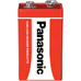 Сольова батарейка Крона 9В Panasonic Red Zinc Carbon (6F22), 9В у блістері. Ціна за шт.