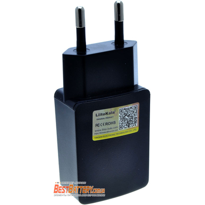 Комплект: зарядний пристрій LiitoKala Lii-100B + USB Блок живлення S520 на 2A. Для Li-Ion, LiFePO4, Ni-Mh/Ni-Cd.