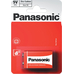 Сольова батарейка Крона 9В Panasonic Red Zinc Carbon (6F22), 9В у блістері. Ціна за шт.