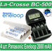 Комплект: La-Crosse BC 500 + 4 Panasonic Eneloop 2000 mAh BK-3MCCE (AA).