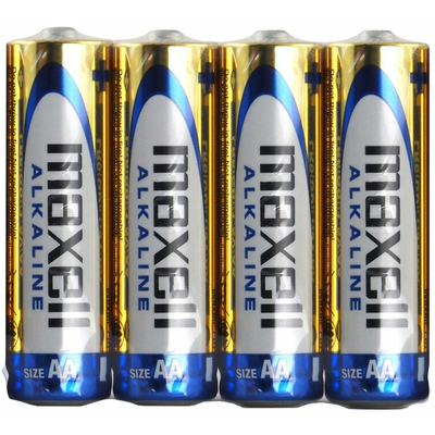 Пальчикові батареї Maxell Alkaline AA (LR6) 1.5В. Шрінк. Ціна за уп. 4 шт.