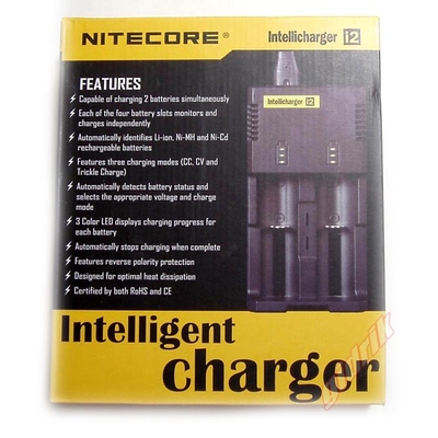 Nitecore Intellicharger i2 - универсальное зарядное устройство + Автоадаптер.
