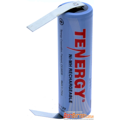 Tenergy 2500 mAh PVC с лепестками для пайки, новое поколение Ni-Mh АА ааккумуляторов из США. Цена за 1 шт.