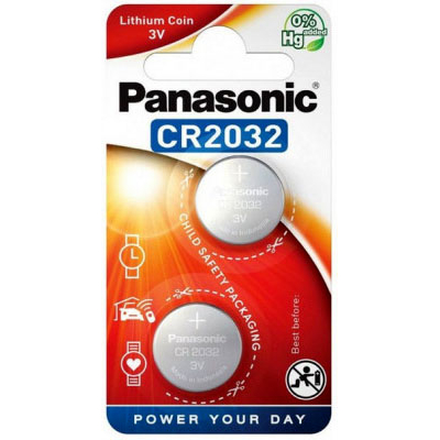Батарейка литиевая Panasonic Litium Power CR 2032 EL 3V. Цена за уп. 2 шт.