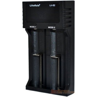 Универсальное зарядное устройство LiitoKala Lii-S2 для АА, ААА, 18650, 16340 и др. с цифровым дисплеем.
