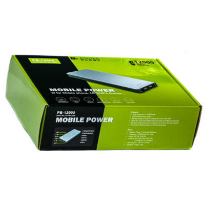 Универсальная мобильная батарея PowerPlant/PB-12000/12000mAh/