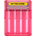 Зарядное устройство Nitecore Q4 розового цвета (Pinky Peach) для Li-Ion / IMR аккумуляторов. Ток 2А.