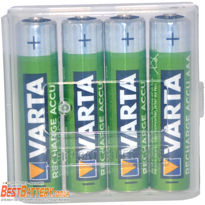 Varta Pro 1000 mAh Recharge Accu Power в боксе, ААА, RTU. Цена за уп. 4 шт.