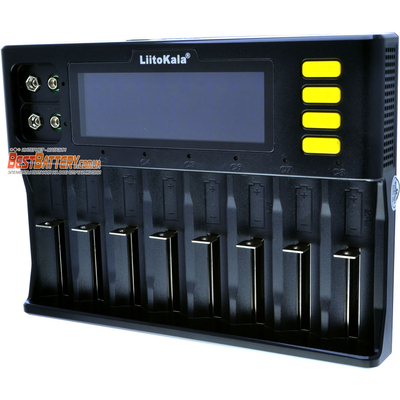 Зарядное устройство LiitoKala Lii S8 на 8 каналов для Ni-Mh, LiFePO4 и Li-ion аккумуляторов + 2 канала на Крону 9В.
