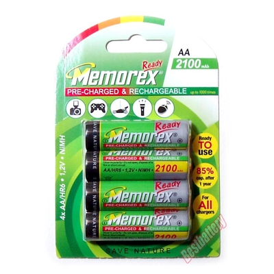 Memorex Ready 2100 mAh - низкосаморазрядные аккумуляторы от memorex.