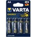 Пальчикові лужні батареї Varta Energy АА/LR6 (4106), 1.5В. Ціна за уп. 4 шт. Alkaline.