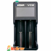 Зарядний пристрій XTar VC2 для Li-Ion (IMR, INR, ICR) акумуляторів, універсальний, 2 канали, USB, LCD дисплей.