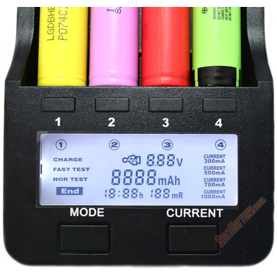 Зарядное устройство LiitoKala Lii-500 на 4 Ni-Mh, Ni-Cd и Li-ion аккумулятора с функцией Power Bank.