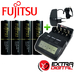 Зарядное устройство Extradigital BM-110 и 4 пальчиковых аккумулятора Fujitsu 2550 mAh в боксе.