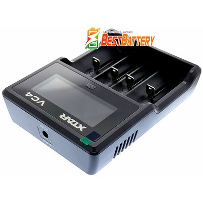 Зарядное устройство XTar VC4 для Li-Ion, Ni-Mh, Ni-Cd аккумуляторов, универсальное, 4 канала, USB, LCD дисплей.