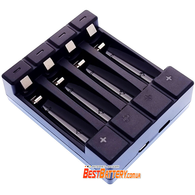 Зарядное устройство Soshine Chocolate 4 для АА/ААА, Ni-Mh/Li-Ion 3.7V/LiFePО4 3.2V аккумуляторов, USB.
