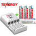 Зарядное устройство Tenergy TN138 и 4 пальчиковых аккумулятора Tenergy Premium 2500 mAh (AA) + Бокс.