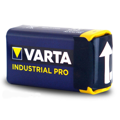 Щелочная батарейка Крона 9V Varta Industrial Pro 6F22. Цена за 1 шт.