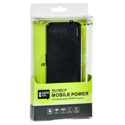 Универсальная мобильная батарея PowerPlant/PB-LS001B/3000mAh/