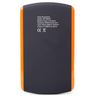 Универсальная cолнечная мобильная батарея PowerPlant/MP-S6000/6000mAh/