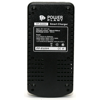 Зарядное устройство Power Plant PP-EU204 для Ni-Mh, Ni-Cd и Li-ion аккумуляторов с функцией Power Bank.