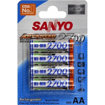 Sanyo 2700 mAh (HR-3U) - самые ёмкие аккумуляторы от японского производителя Sanyo.