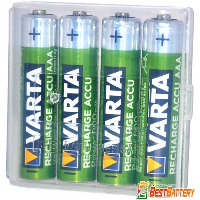 Аккумуляторы ААА Varta Power 800 mAh Recharge LSD в боксе Ni-Mh. RTU. Цена за уп. 4 шт.