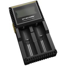 Nitecore Digicharger D2 – універсальний зарядний пристрій з LED дисплеєм на 2 канали.
