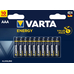 Минипальчиковые щелочные батарейки Varta Energy AАА / LR03 (4103), 1.5В. Цена за уп. 10 шт. Alkaline.