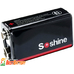 Аккумулятор Крона Soshine 9V 1000 mAh Li-Po со встроенным USB портом для зарядки (Type-C). Постоянное напряжение 9В.