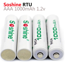 Soshine 1000 mAh RTU минипальчиковые аккумуляторы с низким саморазрядом. (AAA). Цена за 1 шт.