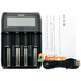 Зарядний пристрій DLY Full UM4 для АА, ААА, 18650, 16340 та ін Li-Ion, LiFePO4, Ni-Mh. LCD, USB-C, 2А. 4 канали.