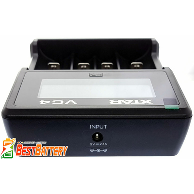 Зарядний пристрій XTar VC4 для Li-Ion, Ni-Mh, Ni-Cd акумуляторів, універсальний, 4 канали, USB, LCD дисплей.